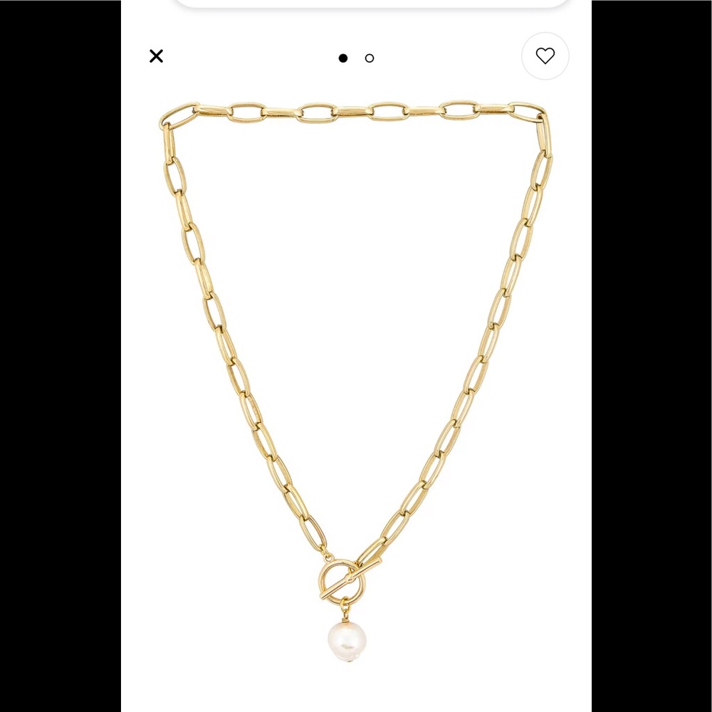 Electric Picks gold sanibel toggle necklace